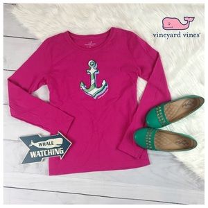 Vineyard Vines Long Sleeve Soft Anchor Tee